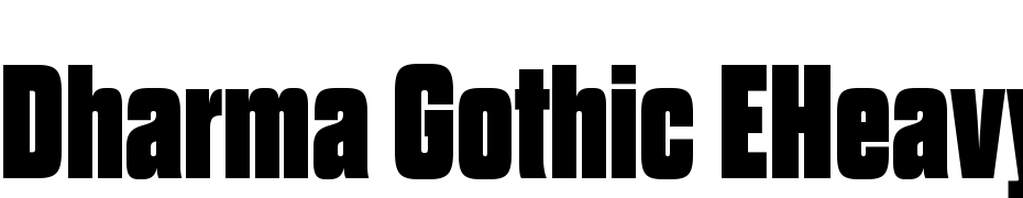Dharma Gothic E Heavy cкачати шрифт безкоштовно